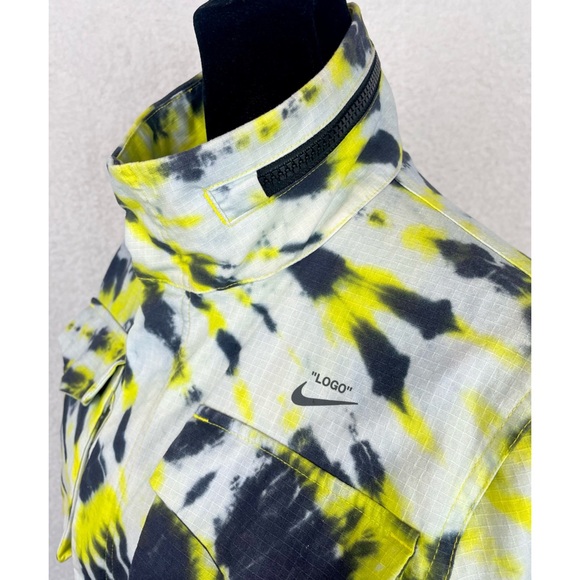 NIKE x OFF-WHITE • Black/Yellow Tie Dye Jacket - Picture 10 of 16